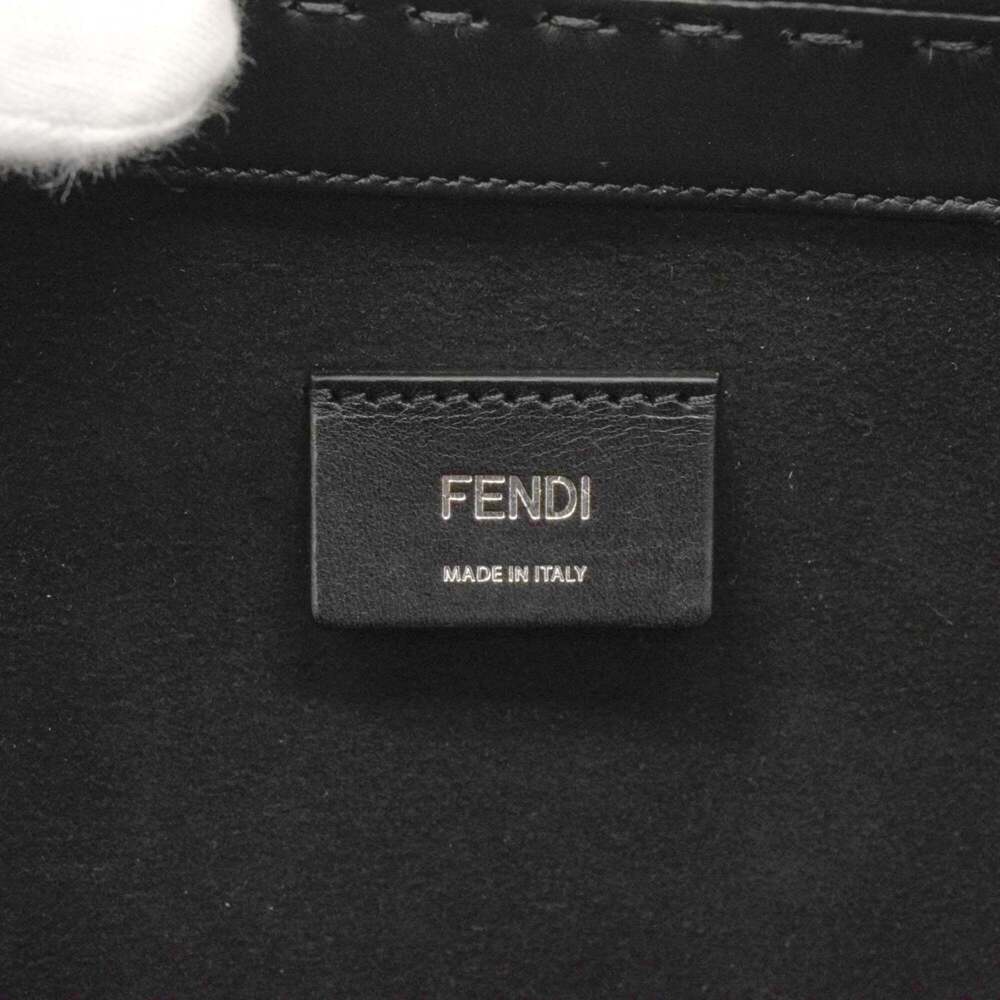 Fendi handbag, leather, black, 2-way bag for men - Picture 5 of 10